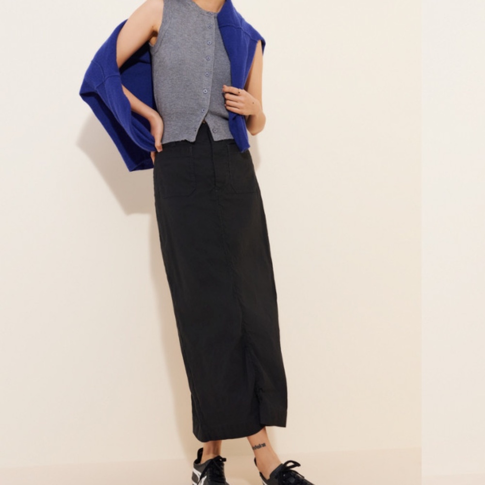Maeve Black Maxi Skirt